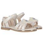 صندل بنات بطبعة الزهور باللون الأبيض , 1, hi-res