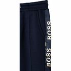 Girls Navy Logo Joggers, 1, hi-res