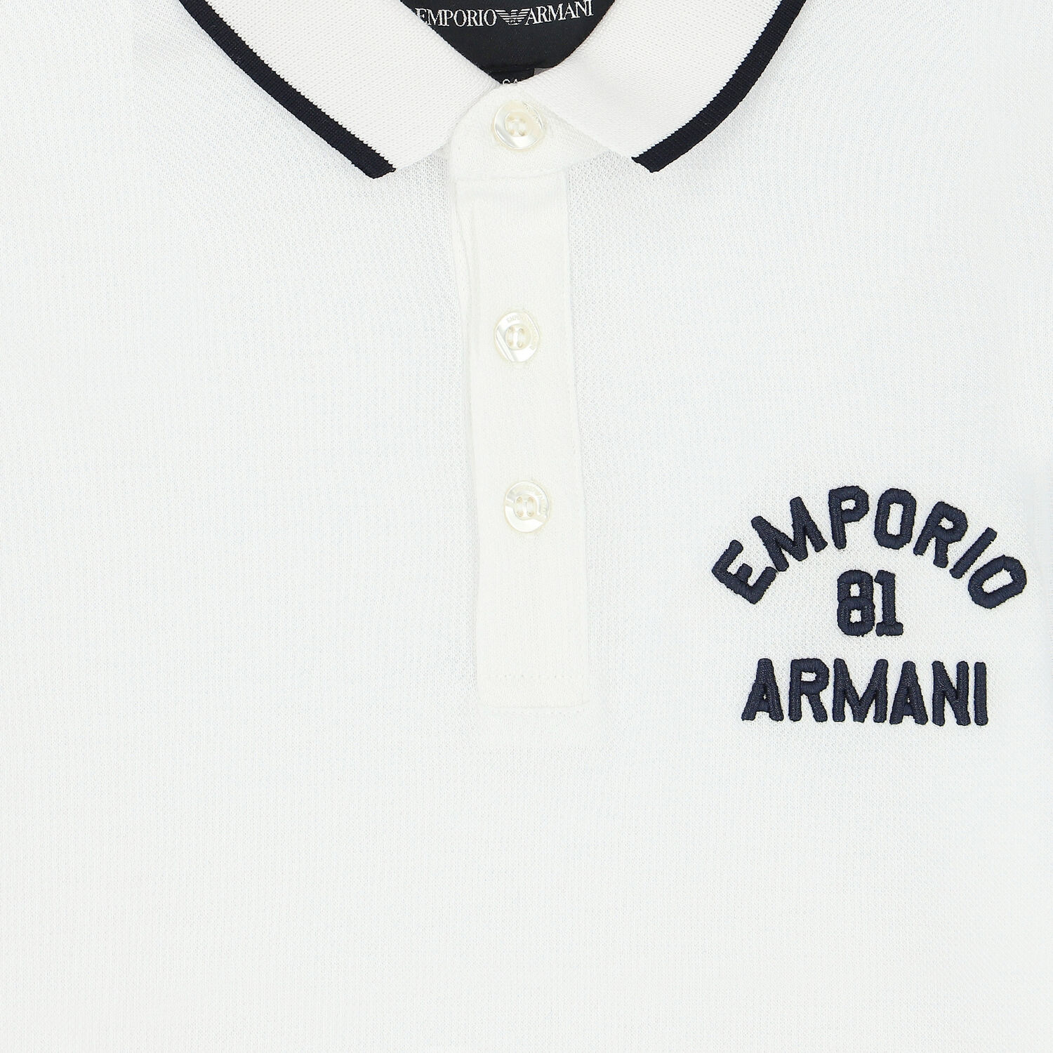 Boys White Logo Polo Shirt, 1, hi-res