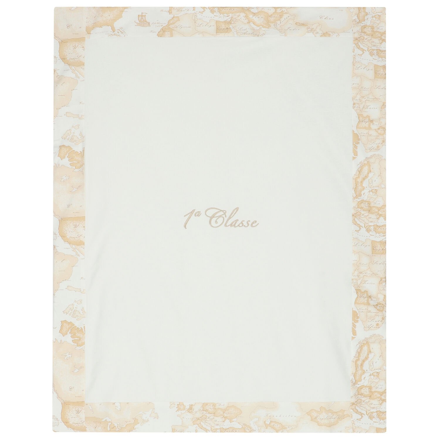 Beige & Ivory Geo Map Baby Blanket, 1, hi-res