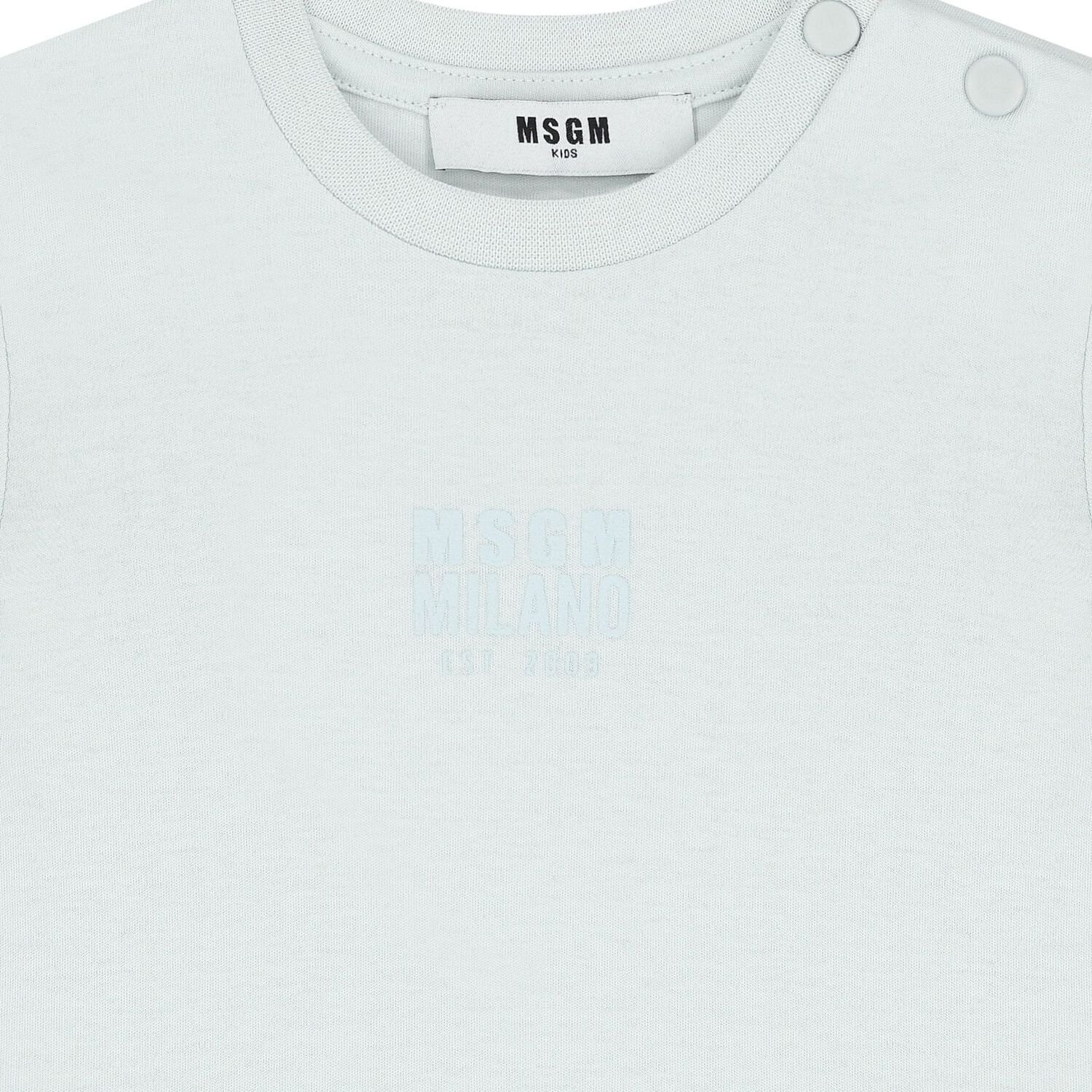 طقم شورت بالشعار باللون الازرق, 1, hi-res