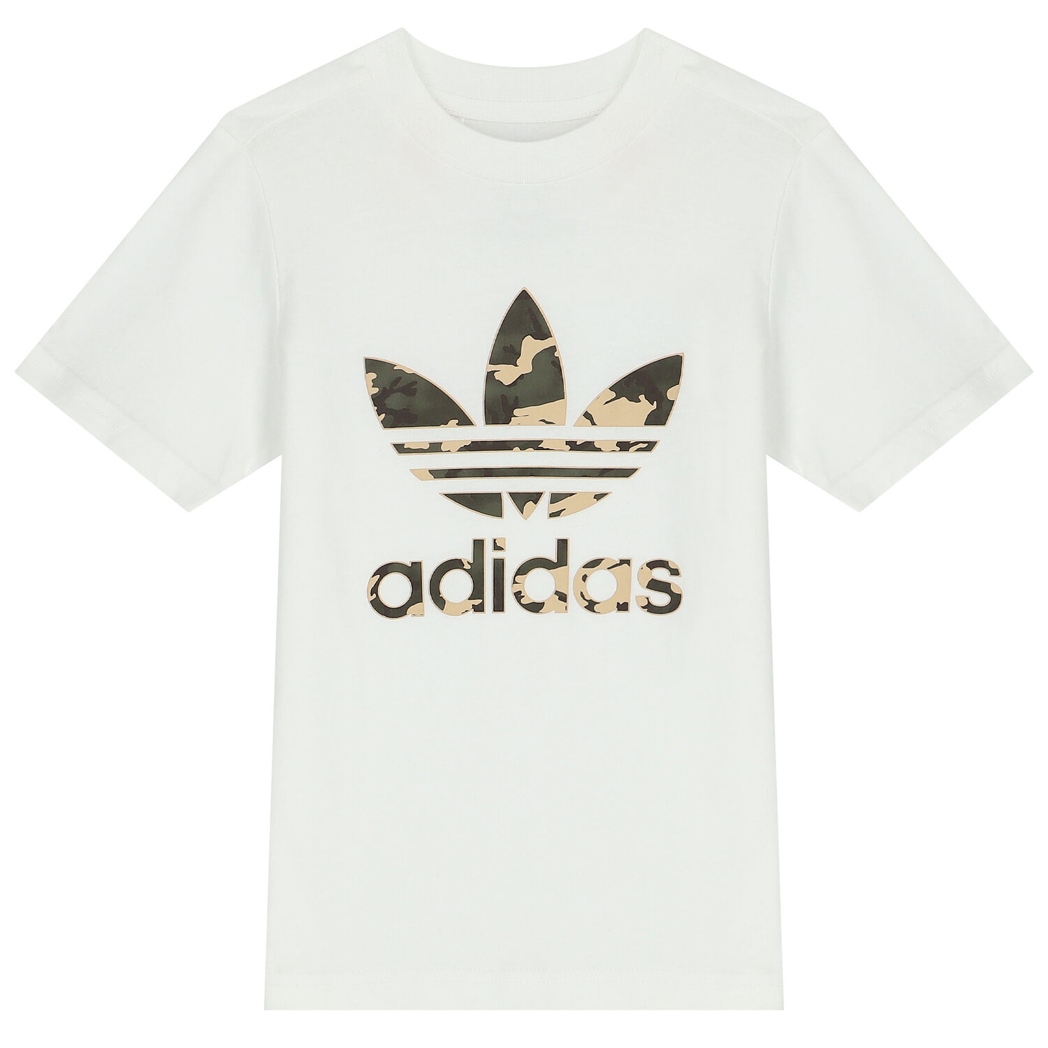 طقم شورت باللون الأبيض والأخضر الكاكي, 1, hi-res