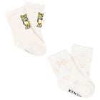 White & Ivory Tiger Logo Socks ( 2 Pack ), 2, hi-res