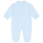 Baby Boys Blue Hot Air Balloon Babygrow, 1, hi-res
