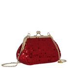 Girls Red Sequins Handbag, 2, hi-res