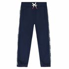 Boys Navy Logo Joggers, 1, hi-res