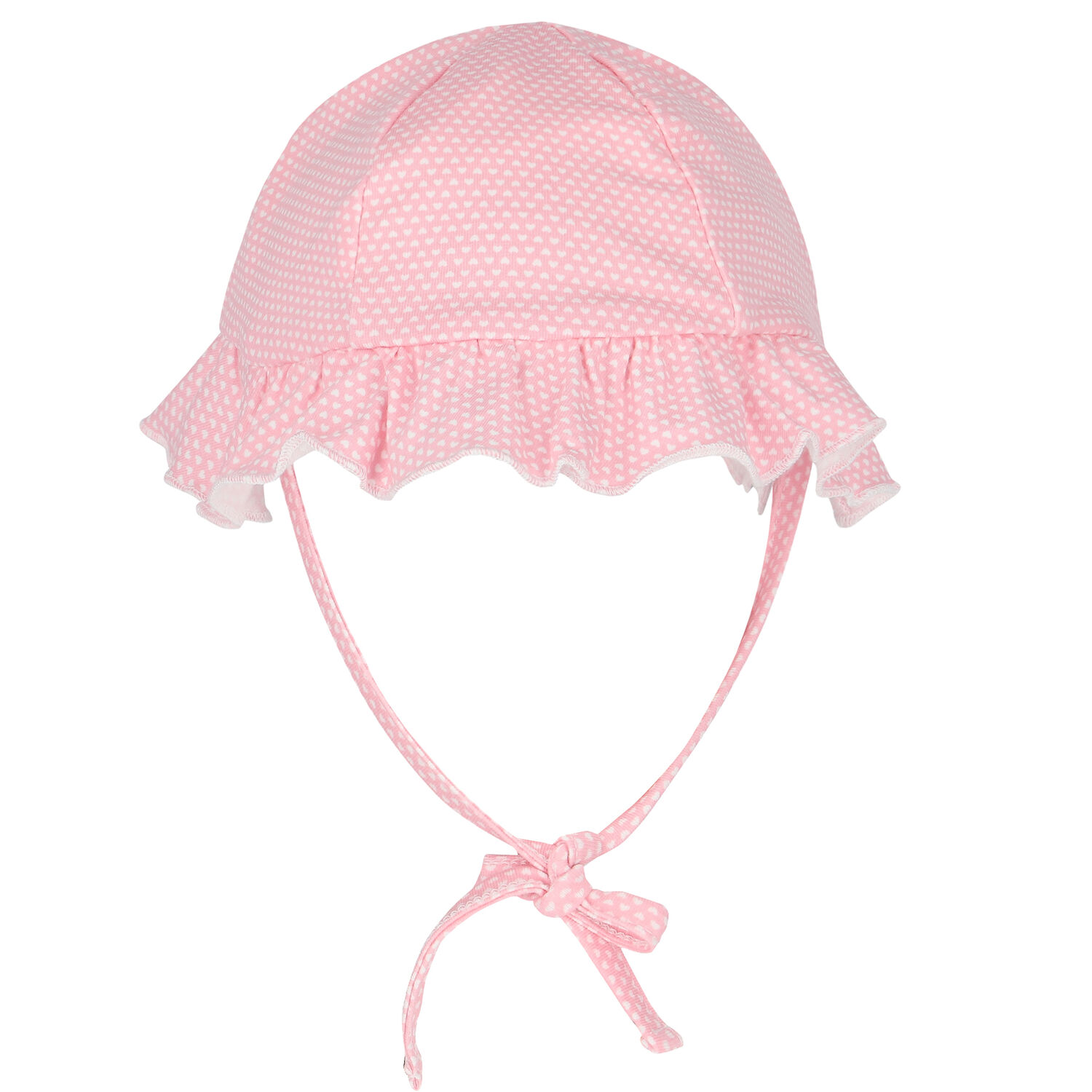 Baby Girls White & Pink Heart Bodysuit Set, 1, hi-res