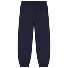 Boys Beige & Navy Blue Tracksuit Set ( 3 Piece ), 2, hi-res