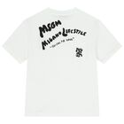 Boys White Logo T-Shirt, 1, hi-res