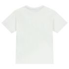 Boys White Logo T-Shirt, 1, hi-res