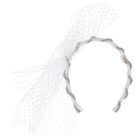 Girls White & Silver Diamante Headband, 1, hi-res