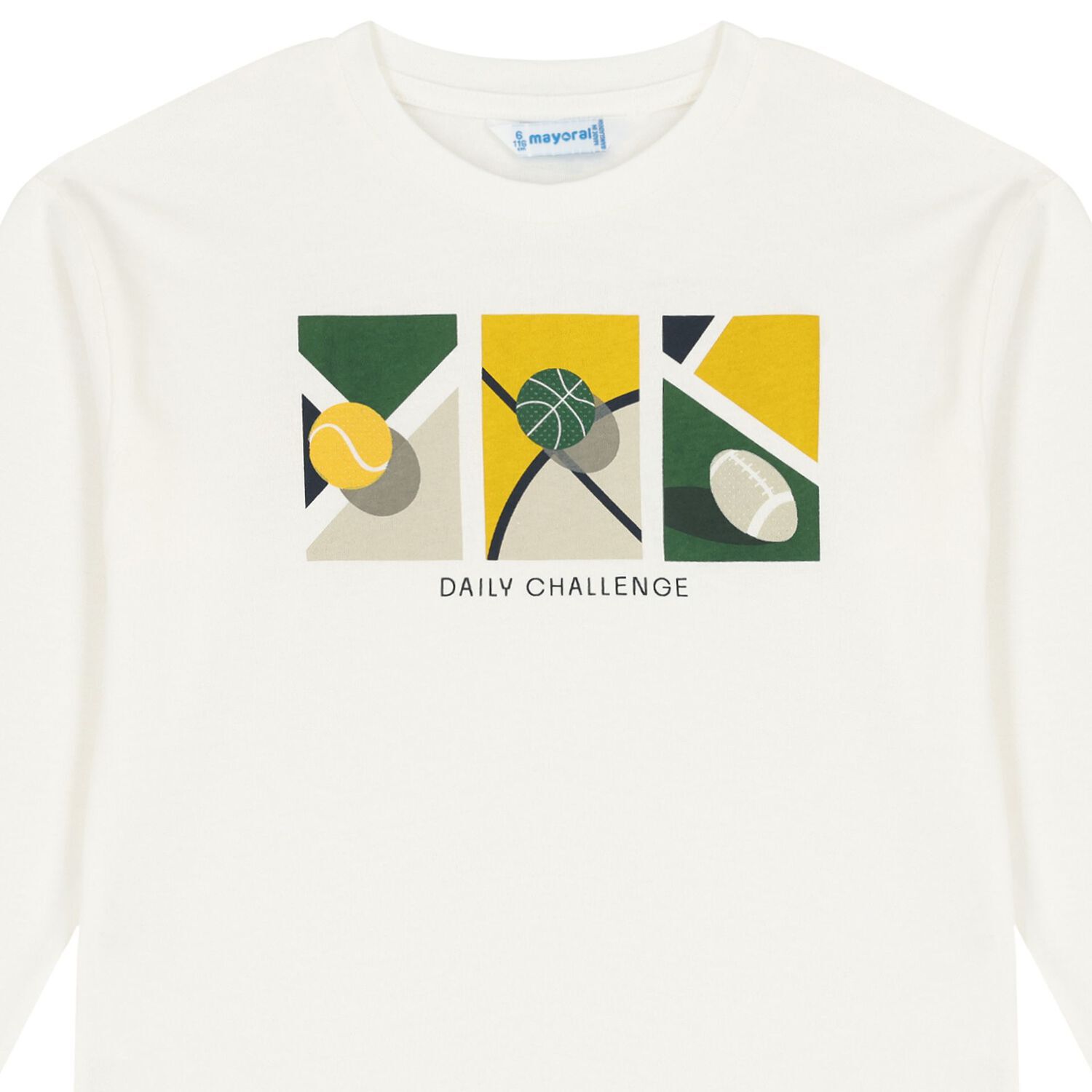 Boys Ivory Long Sleeve Top, 1, hi-res image number null