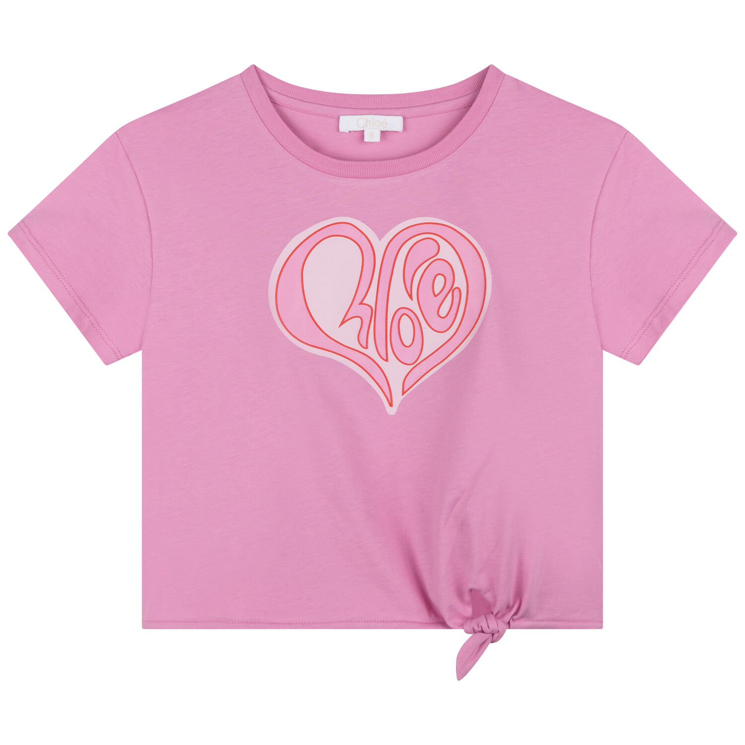 Girls Pink Logo T-Shirt, 2, hi-res image number null