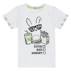 طقم شورت باللون الأبيض والرمادي للأولاد, 1, hi-res