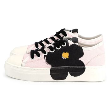 Girls Pink Daisy Trainers
