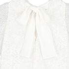 Girls White Embellished Tulle Dress, 1, hi-res