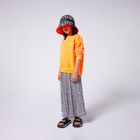 تنورة بنات شيفون باللون الأبيض والأسود , 1, hi-res