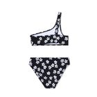 Girls Black Flower Bikini, 1, hi-res