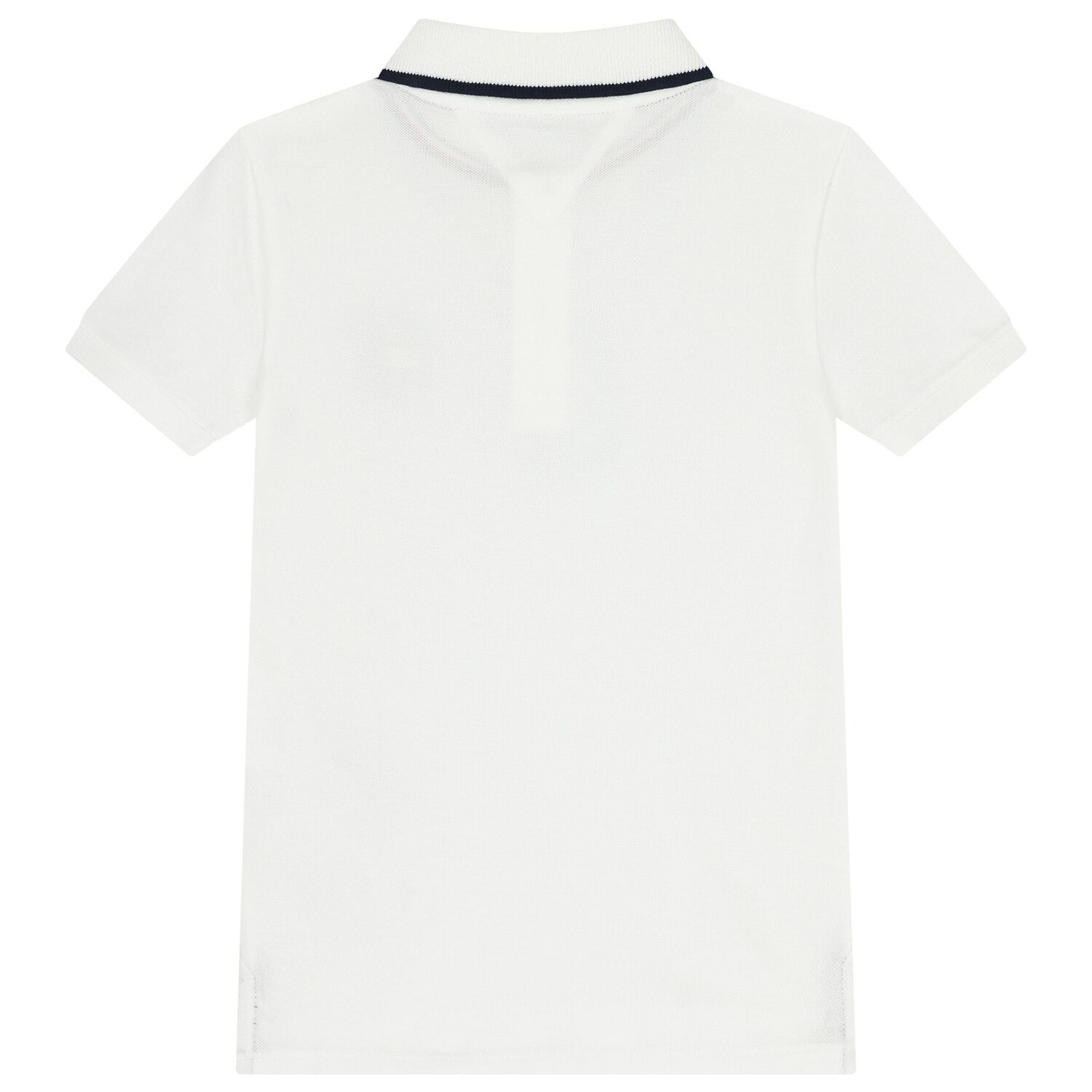 Boys White Logo Polo Shirt, 3, hi-res