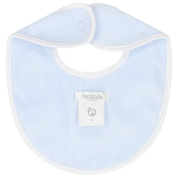Baby Boys Blue Teddy Bear Bib
