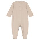 Beige Smocked Babygrow Gift Set, 1, hi-res