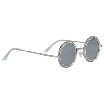 نظارة بنات شمسية باللون الفضي