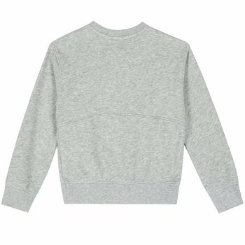 Girls Grey Logo Sweatshirt