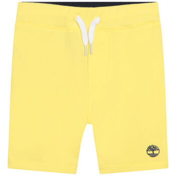 Younger Boys Yellow Logo Shorts