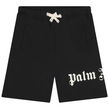 Boys Black Logo Shorts