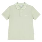 Younger Boys Green Logo Polo Shirt, 5, hi-res