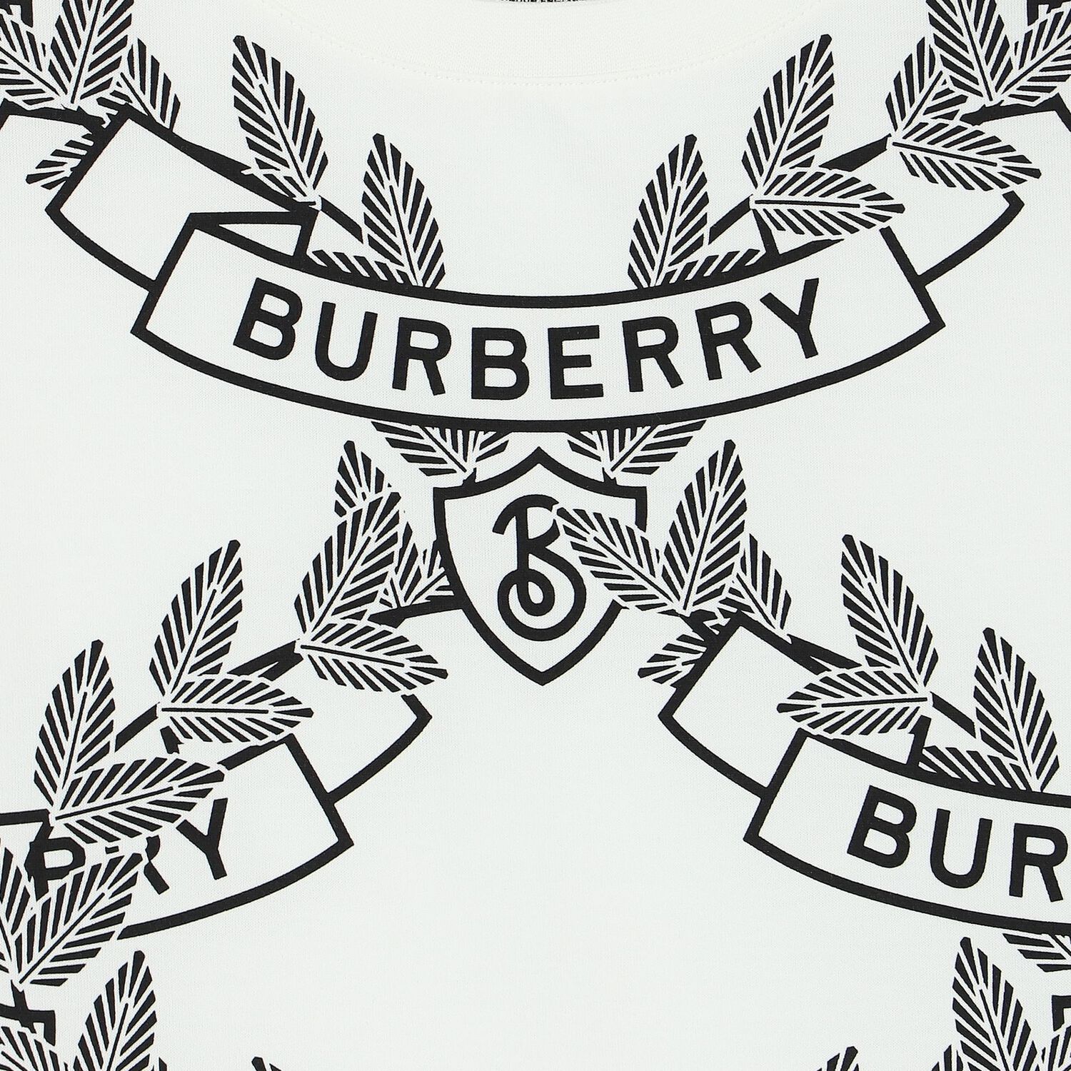 تيشيرت بالشعار باللون الأبيض والأسود, 1, hi-res