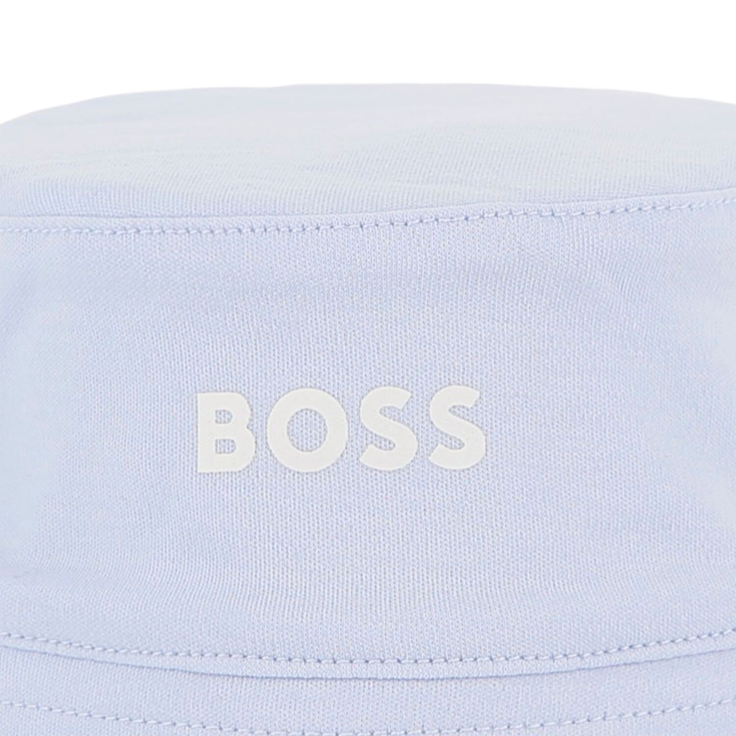 قبعة أطفال أولاد مخططة باللونين الأزرق والأبيض تحمل شعارًا, 1, hi-res