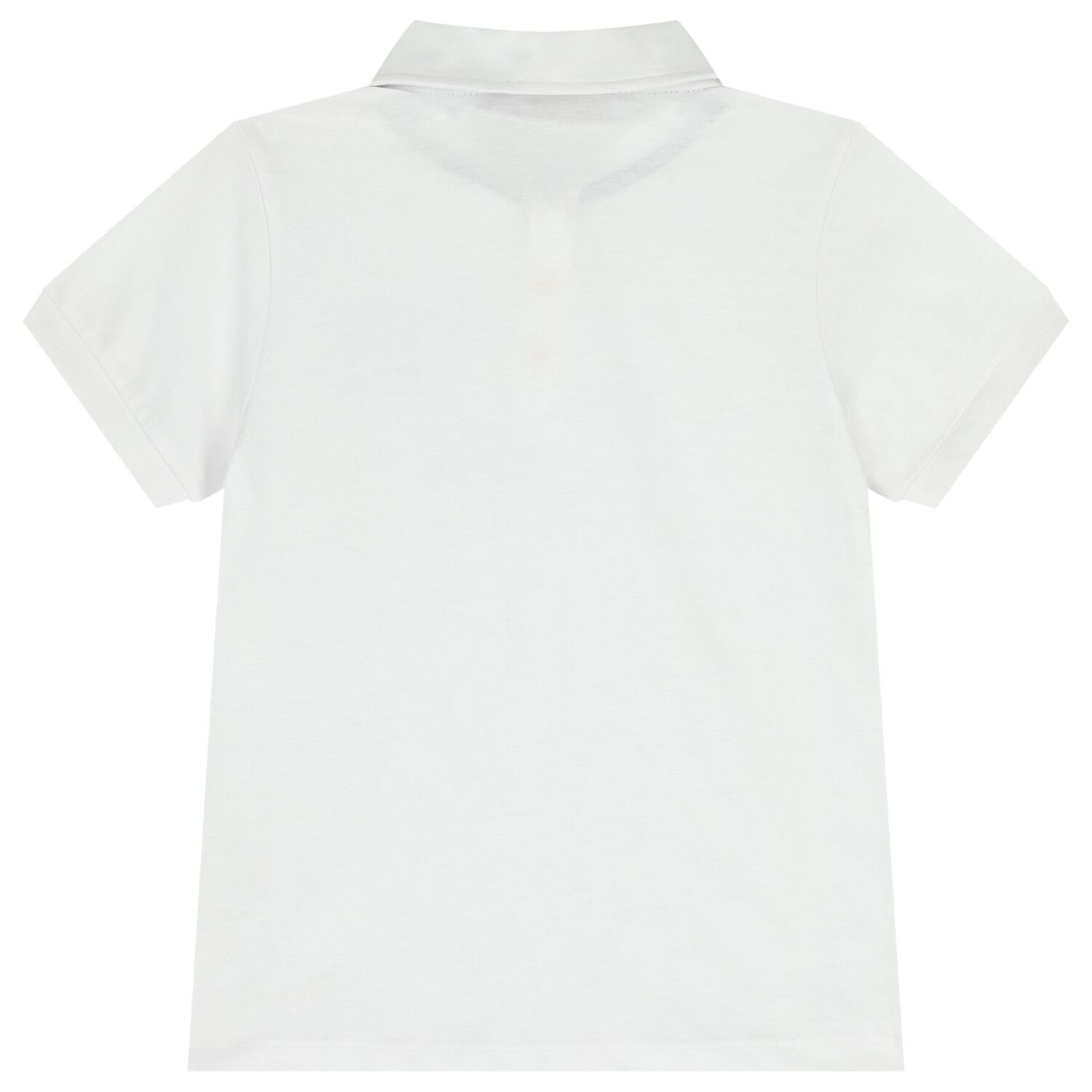 Boys White Logo Polo Shirt, 1, hi-res