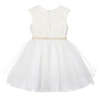 Girls White Tulle Dress, 1, hi-res
