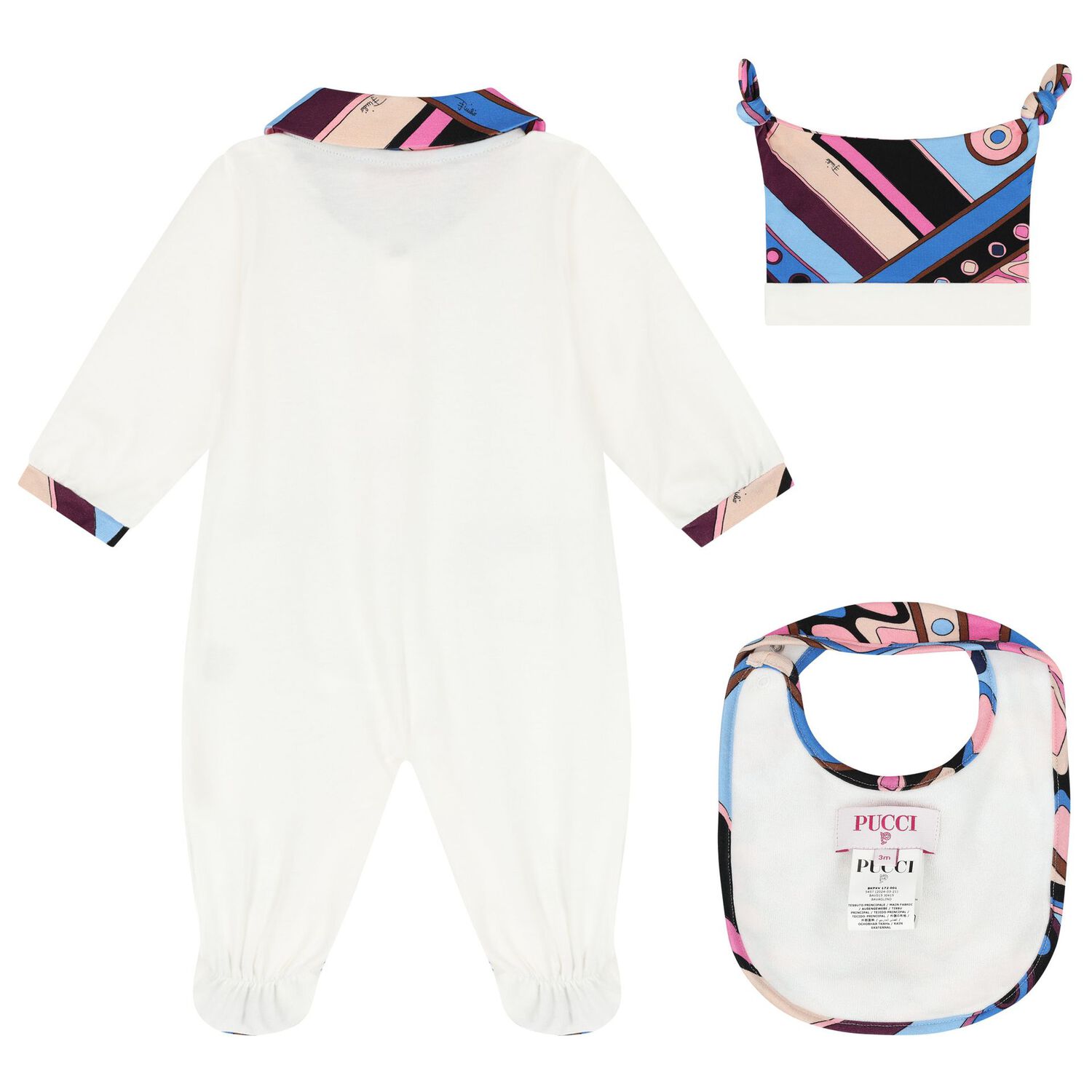Baby Girls Ivory Vivara Babygrow Gift Set, 1, hi-res