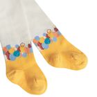 كولون بنات بالشعار باللون العاجي والأصفر للأطفال, 1, hi-res