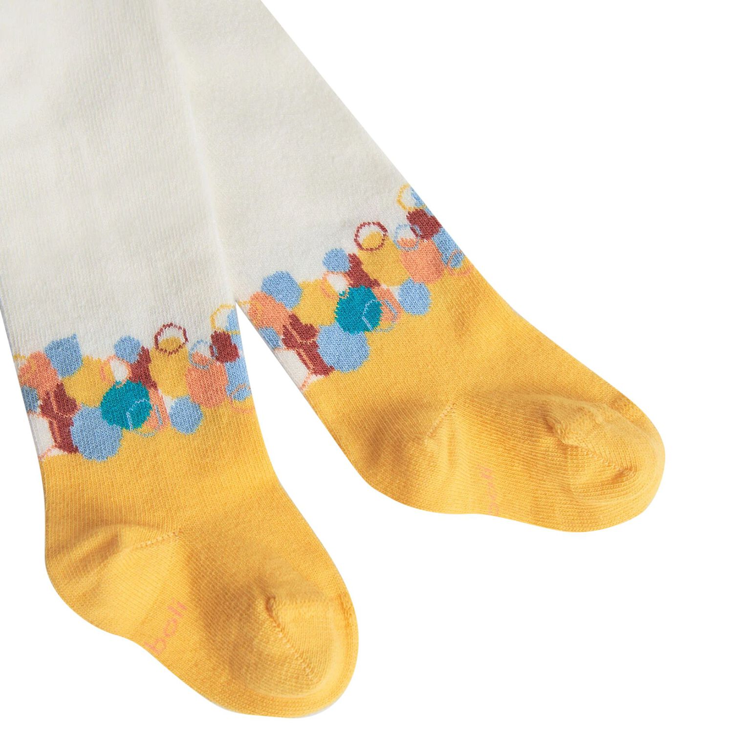 كولون بنات بالشعار باللون العاجي والأصفر للأطفال, 1, hi-res image number null