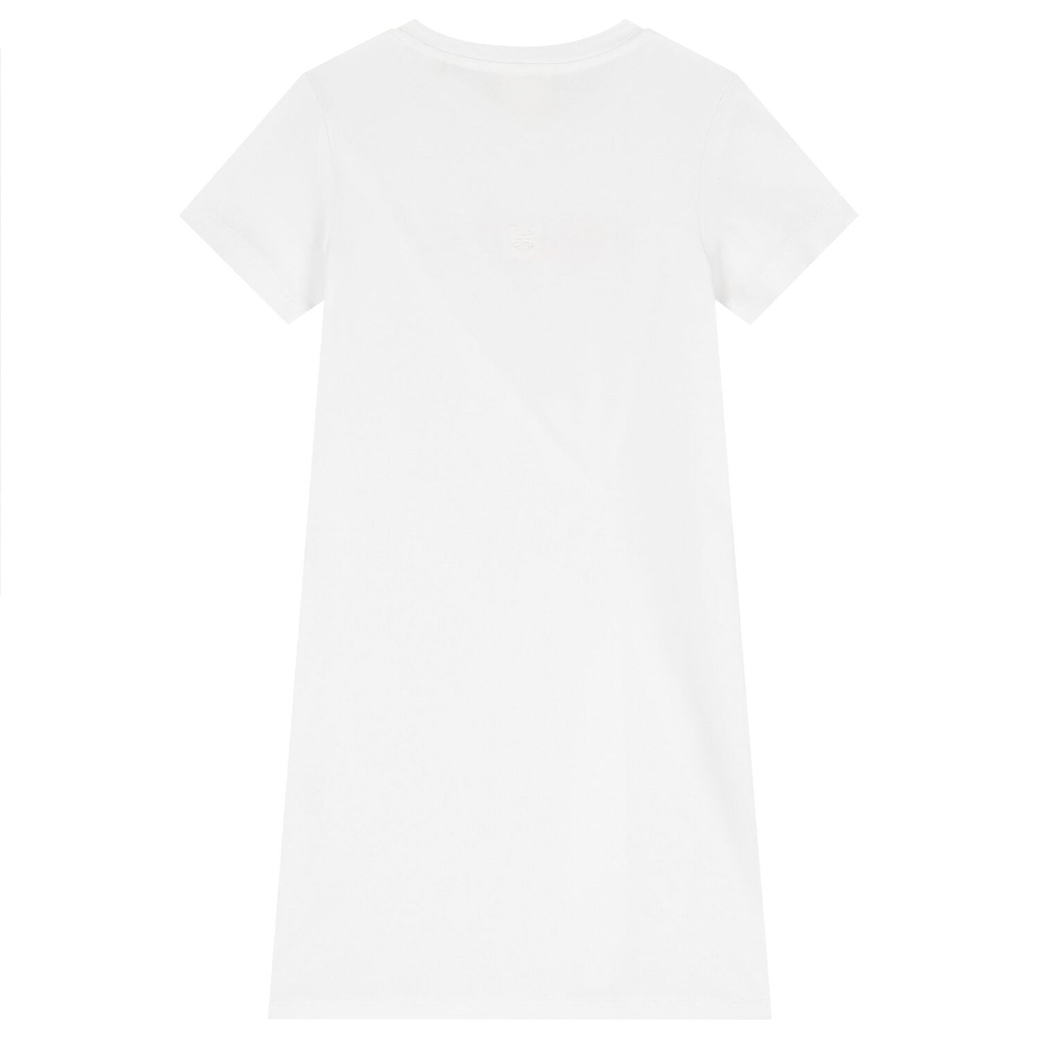 Girls White Logo Floral Dress, 1, hi-res