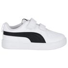 Younger White & Black Rickie Trainers, 1, hi-res