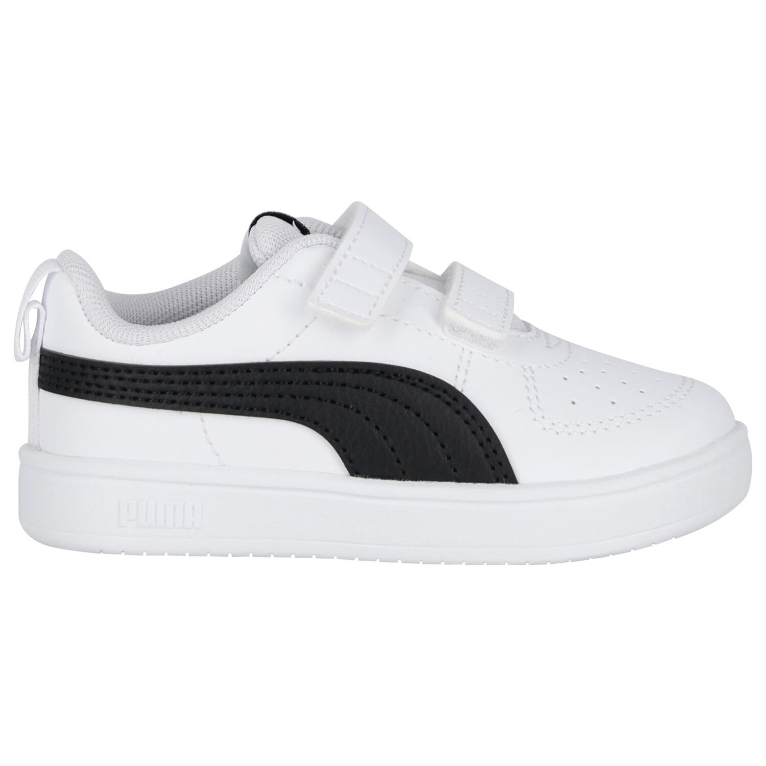Younger White & Black Rickie Trainers, 1, hi-res
