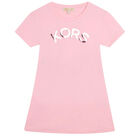 فستان بالشعار باللون الوردي , 2, hi-res