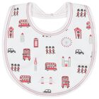 Baby Boys White Lively London Bib, 1, hi-res
