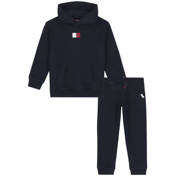 Boys Navy Logo Tracksuit