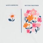 طقم شورت بناتي أبيض وأحمر مزين بالزهور, 1, hi-res