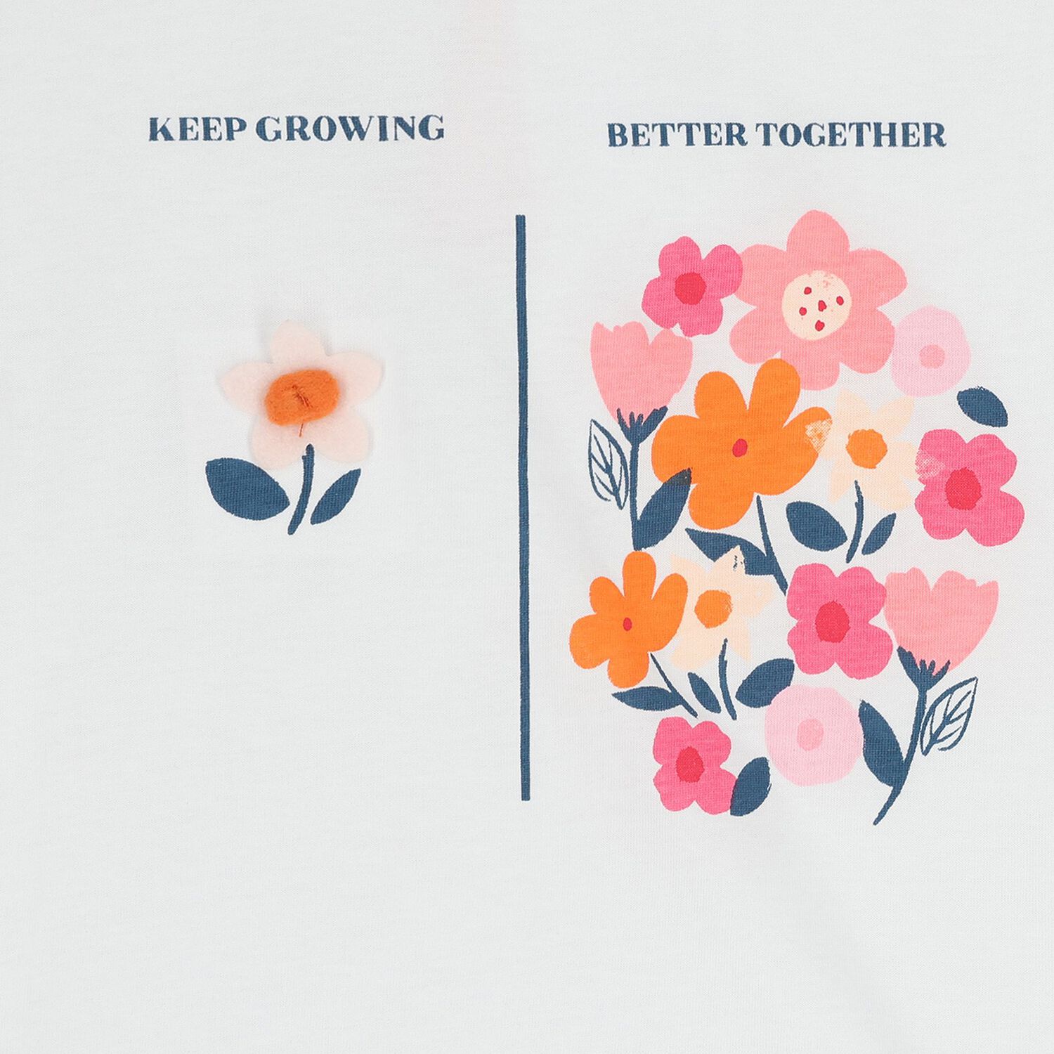 طقم شورت بناتي أبيض وأحمر مزين بالزهور, 1, hi-res