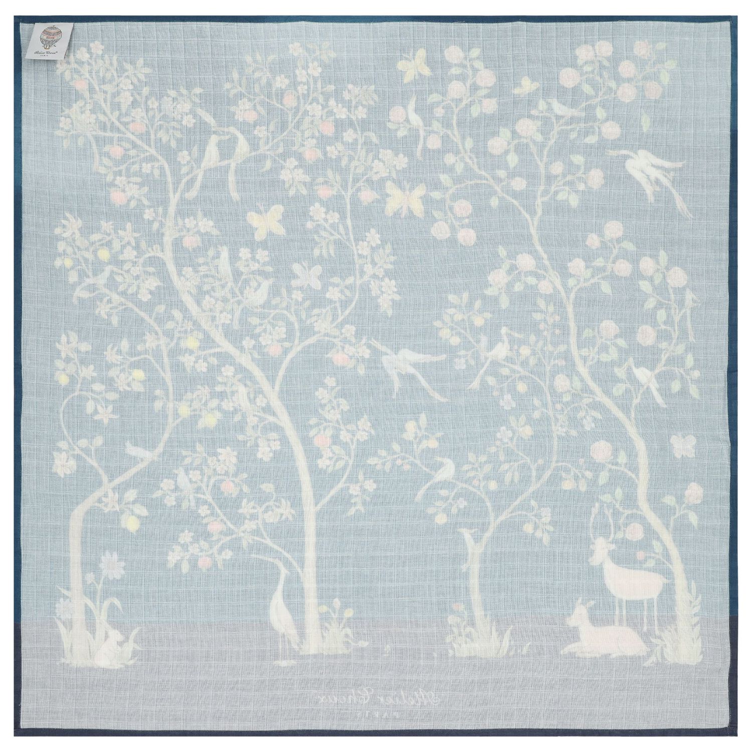 بطانية قماط بطبعة باللون الكحلي للأطفال, 1, hi-res