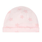 Baby Girls Pink Star Hat, 1, hi-res