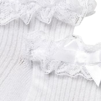 Baby Girls White Lace Socks