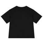   تيشيرت بنات بالشعار باللون الأبيض و الأسود, 1, hi-res