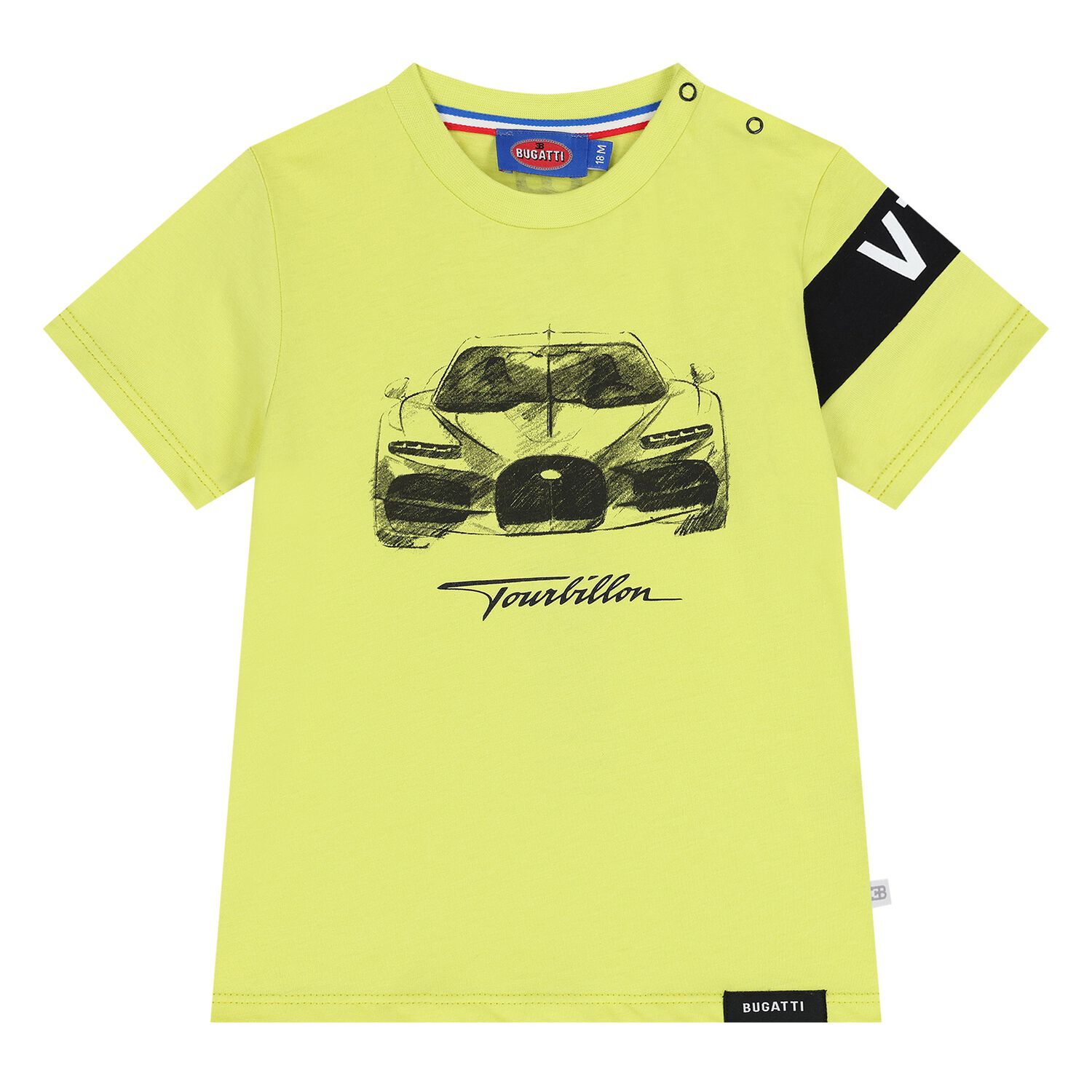 Younger Boys Yellow Logo T-Shirt, 1, hi-res
